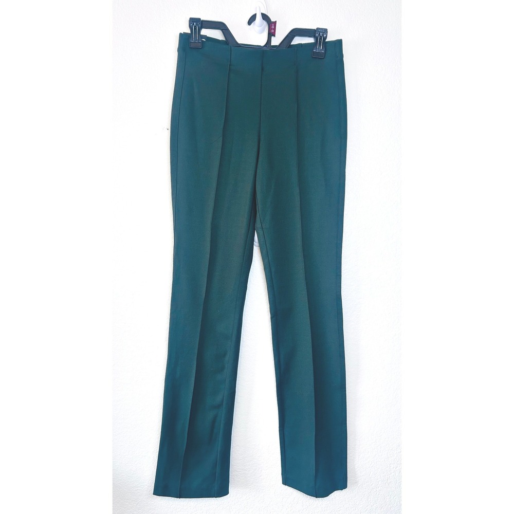 Banana Republic Minimalist Effortless Green Ponte Slim Straight Leg Pants S NWT
